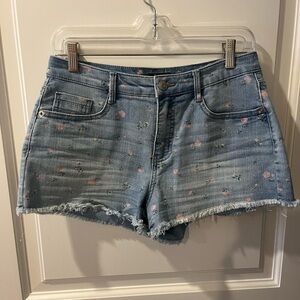 Wild Fable Denim Floral Print Women's Shorts Size 6
